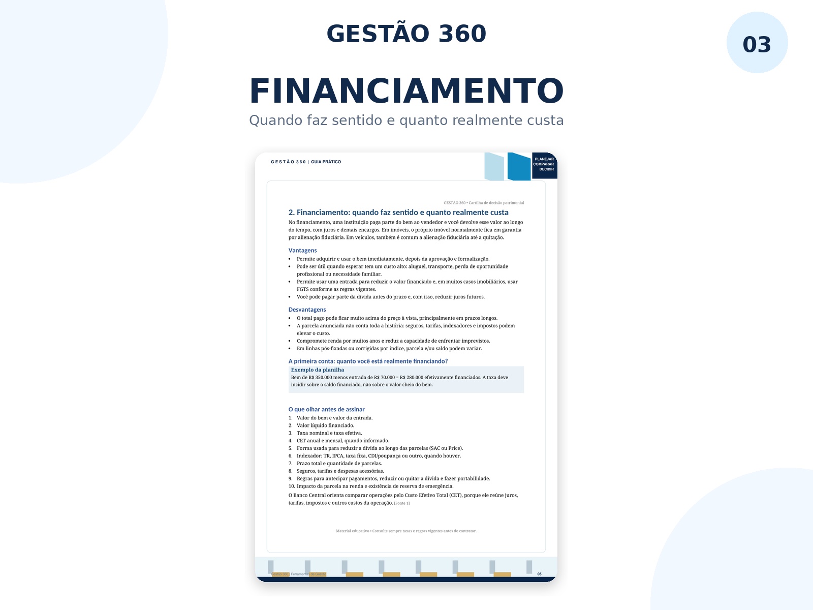 Imagem de Simulador Financiamento - Cartilha Financiamento